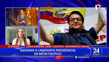 Linda Romero, candidata a la vicepresidencia: "Ecuador esta secuestrado por el miedo"
