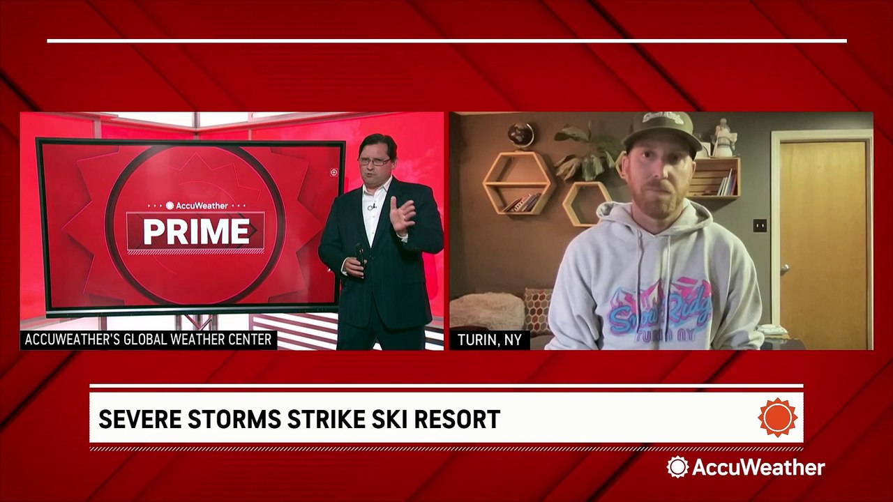 Severe storms damage New York ski resort video Dailymotion