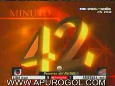 Liga de Quito 6 Arsenal 1 Goles Díaz Manso Bolaños