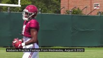 Alabama Practice Footage From Wednesday  August 9 2023