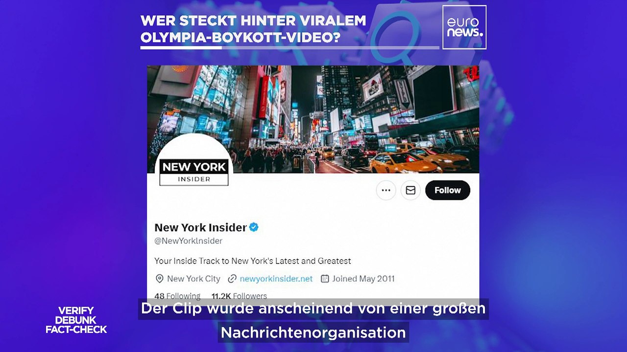 Faktencheck: Was steckt hinter viralem Paris-Olympia-Boykott-Video?