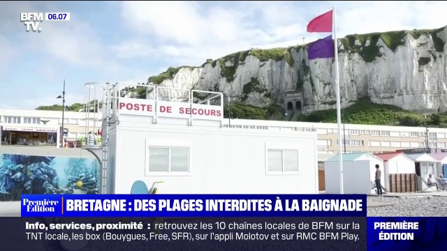 En Bretagne, des plages interdites à la baignade à cause de la présence de bactéries E.Coli