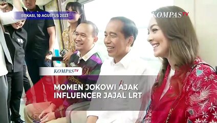 Potret Jokowi AJak Cak Lontong, Desta hingga Chelsea Islan Jajal LRT