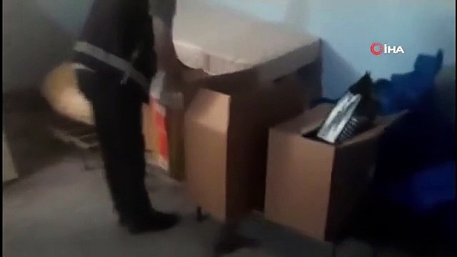 Depoya yapılan baskında 1 milyon adet boş makaron ele geçirildi