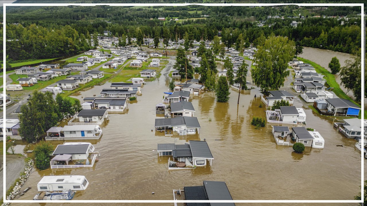 Hochwasser und Erdrutsche in Skandinavien