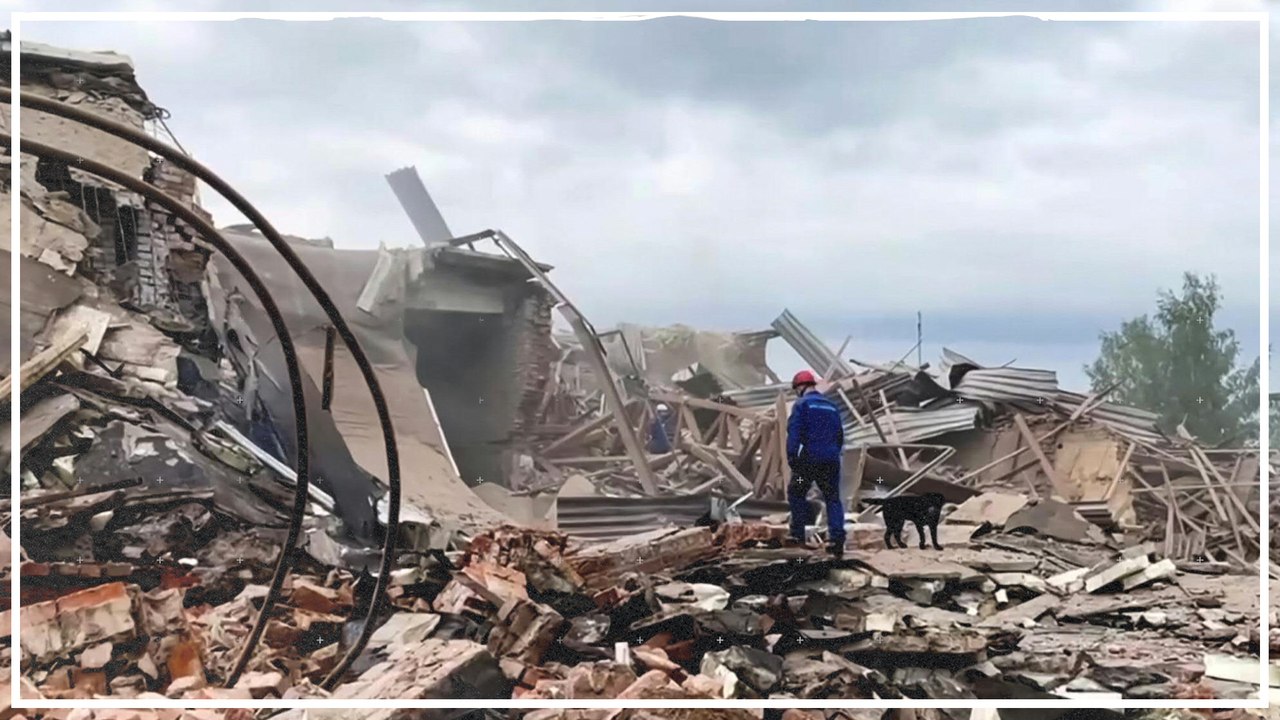 Gewaltige Explosion in der Nähe von Moskau hinterlässt Trümmerlandschaft