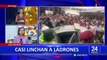 Los Olivos: mototaxistas casi linchan a delincuentes