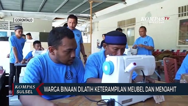 Warga Binaan Dilatih Keterampilan Meubel Dan Menjahit