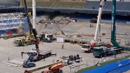 El fondo sur acelera para estar listo ante el Getafe