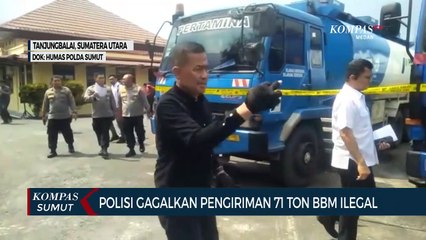 Polda Sumut dan Polres Tanjung Balai Gagalkan Pengiriman 71 Ton BBM Ilegal