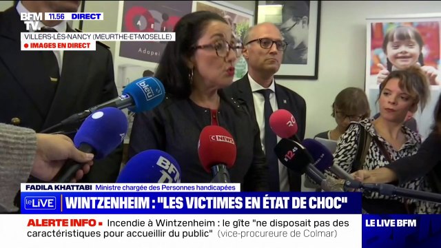 Fadila Khattabi, ministre chargée des Personnes handicapées, sur l'incendie à Wintzenheim: Les victimes sont en état de choc