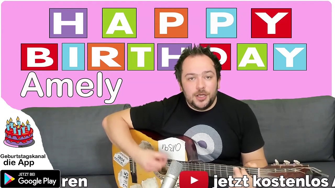 Happy Birthday, Amely! Geburtstagsgrüße an Amely