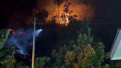 老人焚烧垃圾引发山林大火🔥，幸被及时扑灭