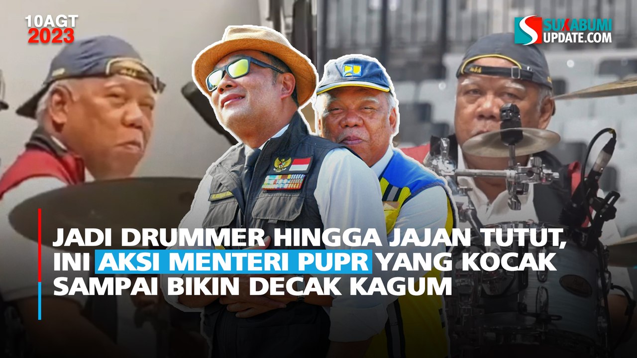 Jadi Drummer Hingga Jajan Tutut, Ini Aksi Menteri PUPR yang Kocak Sampai Bikin Decak Kagum
