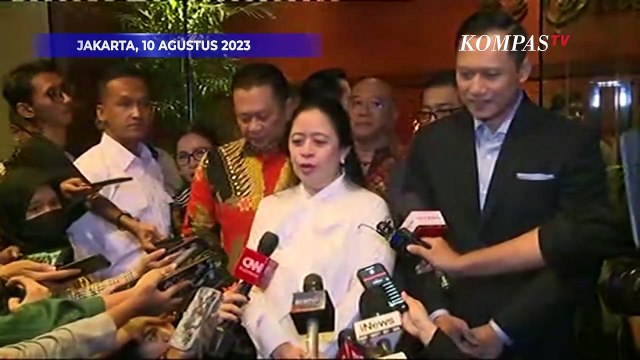 [FULL] Pernyataan Puan dan AHY Usai Bertemu di Acara Peluncuran Buku