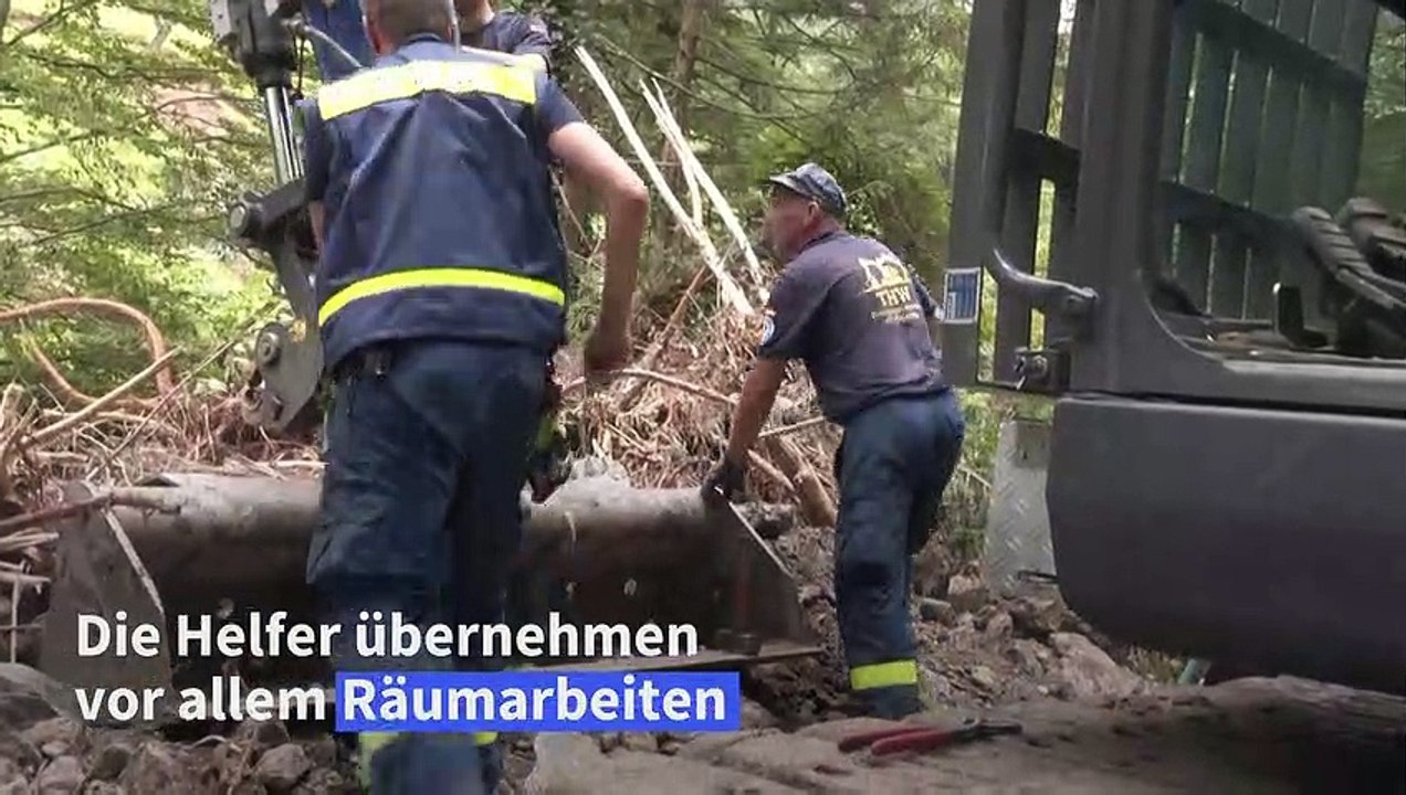 Nach Fluten in Slowenien: THW hilft bei Räumarbeiten
