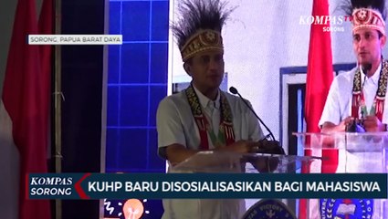 Kemenkumham Goes To Campus di Sorong Sosialisasi KUHP Baru
