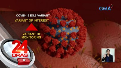 Bagong strain ng Omicron na EG.5, idineklarang variant of interest | 24 Oras