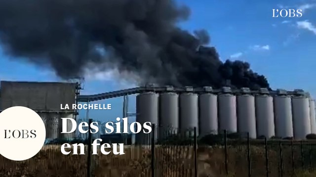 La Rochelle : un incendie ravage des silos à grain