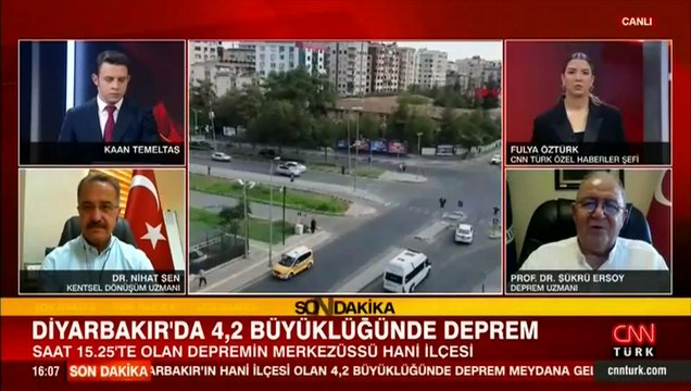 Diyarbakır’da korkutan deprem… Deprem Uzmanı Şükrü Ersoy CNN TÜRK’te değerlendirdi
