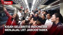 Begini Serunya Selebritis Tanah Air Mencoba LRT Jabodetabek, Penuh Antusias!