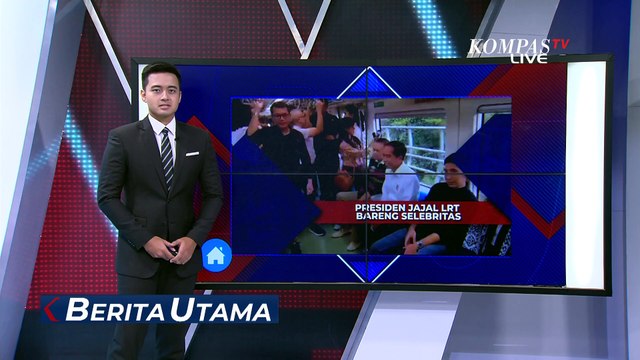 Momen Jokowi Jajal LRT Jabodebek Bersama Selebritas