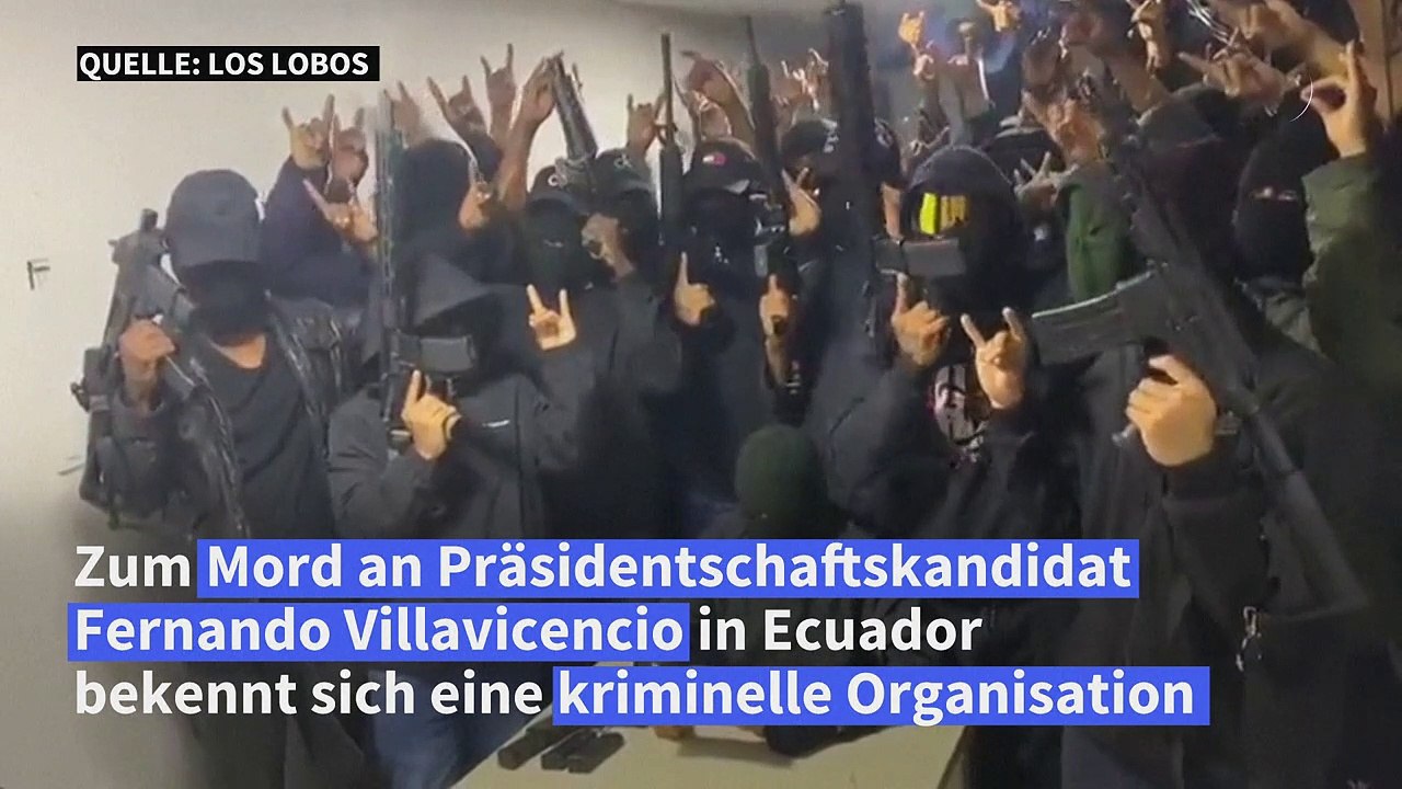 Ecuador: Bewaffnete Gruppe bekennt sich zu Mord an Präsidentschaftskandidat