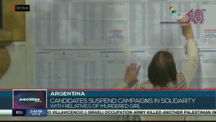 Candidates suspend their electoral campaigns in Argentina