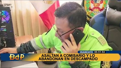 Huancayo: comisario es asaltado por falso taxista y abandonado en descampado