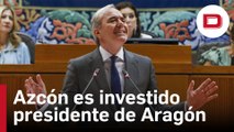 El popular Jorge Azcón, investido presidente de Aragón