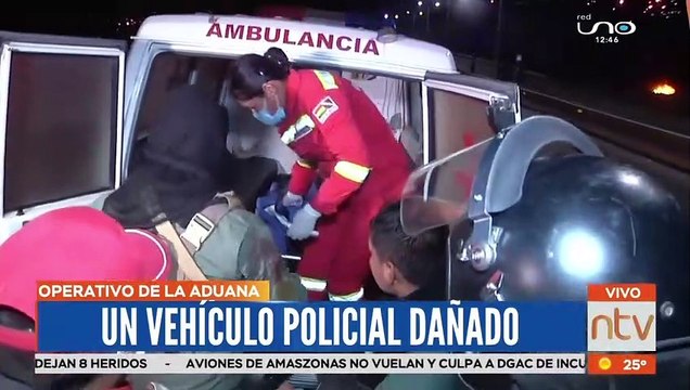 ¡Saquearon la mercadería! : Enfrentamientos al intervenir un camión con contrabando en la avenida Petrolera