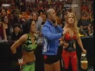 Maria, Ashley, Lawler vs Melina, Beth Pheonix, Santino
