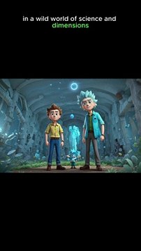Rick and Morty eccentric scientist and his good-hearted Grandson kids fabulous animated story