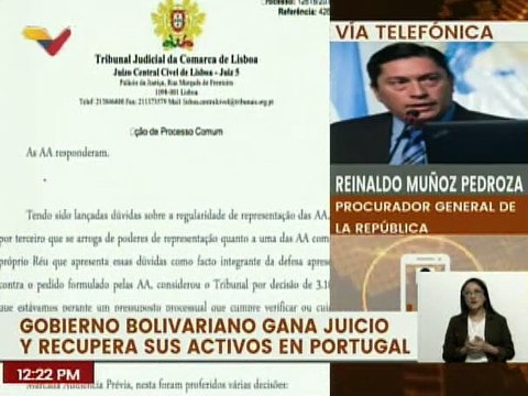 Procurador General Reinaldo Muñoz: Dinero liberado retornará a entidades con compromisos adquiridos