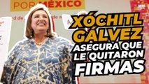 CON LA HOLGURA, alcancé 500 MIL FIRMAS: Xóchitl Gálvez