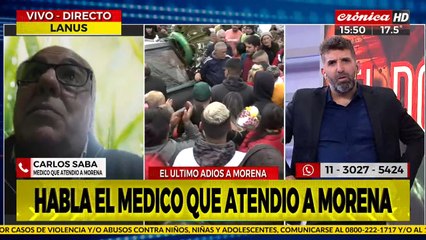 Médico que atendió a Morena: "Cuando llegamos, la situación era crítica"