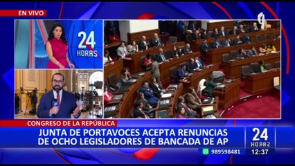 Renuncias en Acción Popular son oficiales: Junta de Portavoces acepta pedido