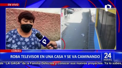 Comas: ladrón se lleva televisor de la casa de una profesora