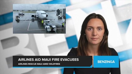 Video herunterladen: Airlines Rally to Evacuate Maui Amid Devastating Wildfires