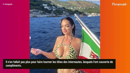 Video herunterladen: PHOTOS Emilie Nef Naf ultra-sensuelle en bikini léopard très échancré : son corps de 