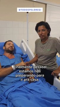 Aluno atingido na coluna por aparelho de academia recebe alta hospitalar