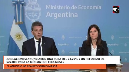 Jubilaciones anunciaron una suba del 23,29% y un refuerzo de $27.000 para la mínima por tres meses