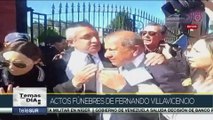 Realizan actos fúnebres en Ecuador por el asesinato de Fernando Villavicencio