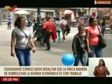 Pueblo caraqueño reitera su opinión sobre las sanciones y bloqueos contra Venezuela