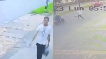 Hombre con cuchillo está atacando a personas sin motivo alguno en el barrio Cedritos de Bogotá
