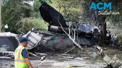 Fighter jet crash lands near apartment block during air show