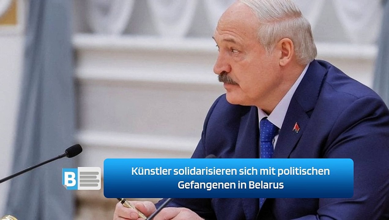 Künstler solidarisieren sich mit politischen Gefangenen in Belarus