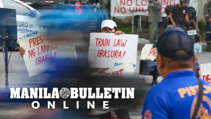 Public transport groups protest against consecutive oil price hike surges