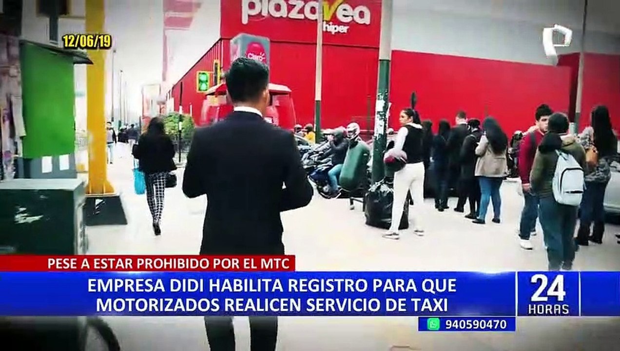 DiDi registra conductores para servicio de taxi en moto pese a estar prohibido