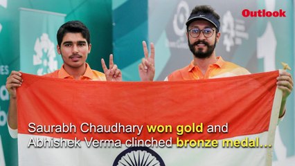 Gold For Saurabh Chaudhary, Bronze For Abhishek Verma At Asian Games